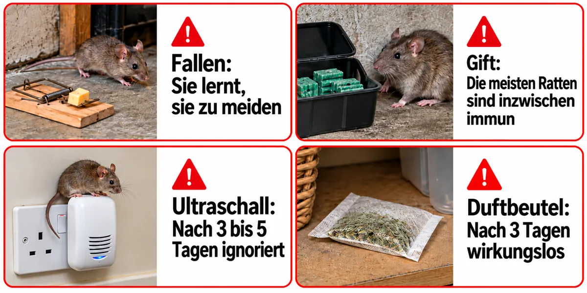 Fallen, Gift & Ultraschall versagen